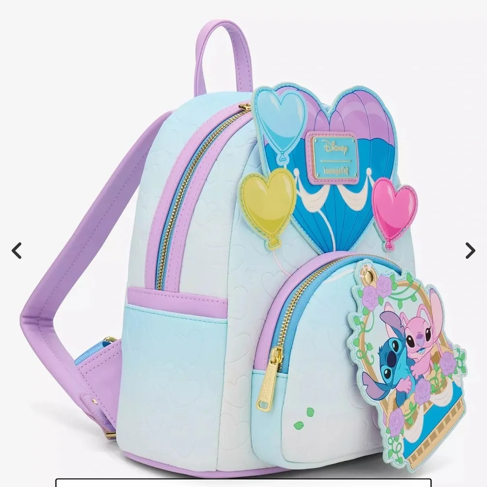 Loungefly Disney Box Lunch Exc Lilo & Stitch- Angel & Stitch Balloon backpack
